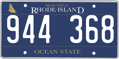 RI license plate 944368