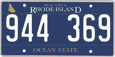 RI license plate 944369