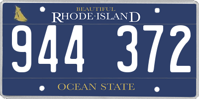 RI license plate 944372