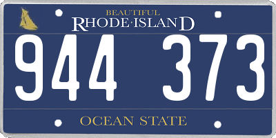 RI license plate 944373