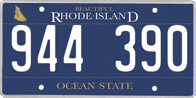 RI license plate 944390
