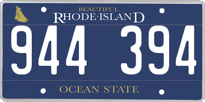 RI license plate 944394