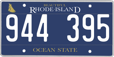 RI license plate 944395