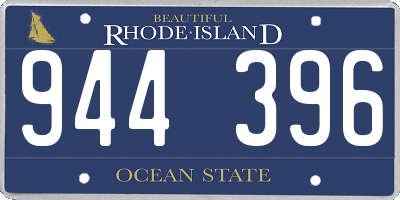 RI license plate 944396
