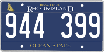 RI license plate 944399