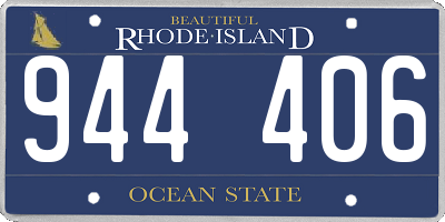 RI license plate 944406