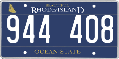 RI license plate 944408