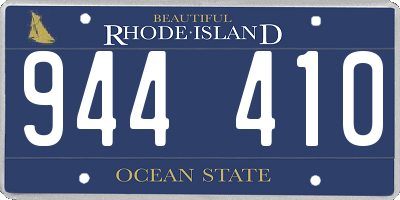 RI license plate 944410