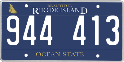 RI license plate 944413