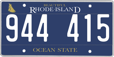 RI license plate 944415