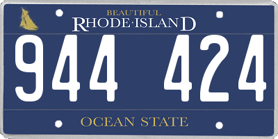 RI license plate 944424