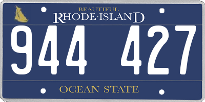 RI license plate 944427