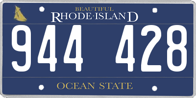 RI license plate 944428