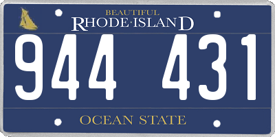 RI license plate 944431