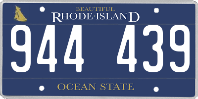 RI license plate 944439