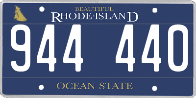 RI license plate 944440