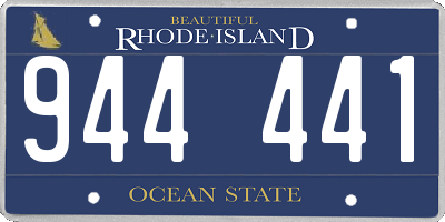 RI license plate 944441