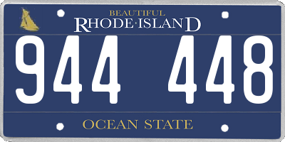 RI license plate 944448