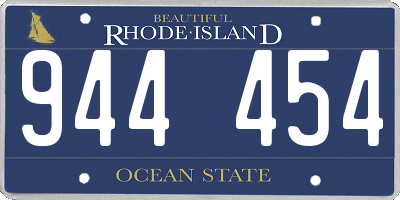 RI license plate 944454