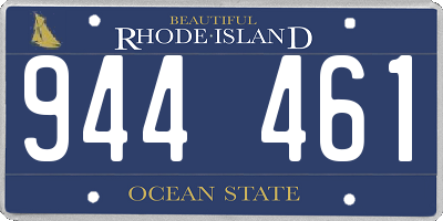 RI license plate 944461