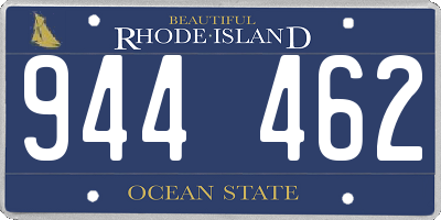 RI license plate 944462