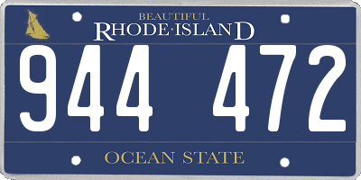 RI license plate 944472