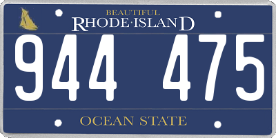 RI license plate 944475