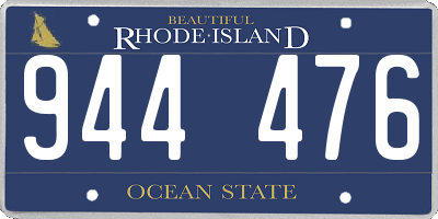 RI license plate 944476