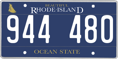 RI license plate 944480