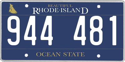 RI license plate 944481