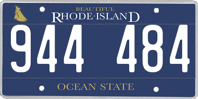 RI license plate 944484