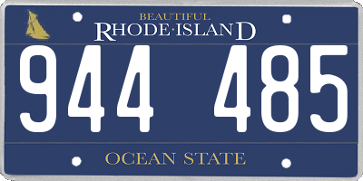 RI license plate 944485