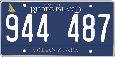 RI license plate 944487