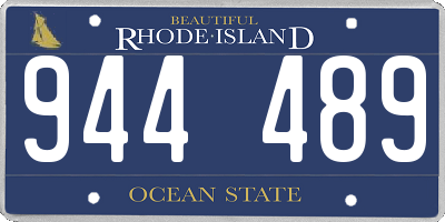 RI license plate 944489