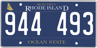 RI license plate 944493