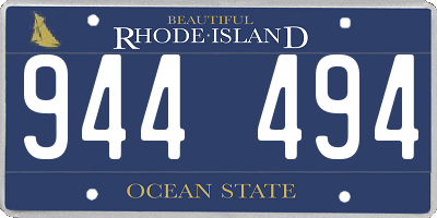 RI license plate 944494