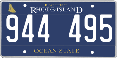 RI license plate 944495