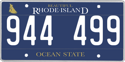 RI license plate 944499