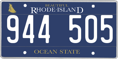 RI license plate 944505