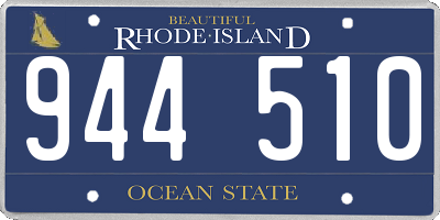 RI license plate 944510