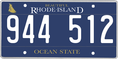 RI license plate 944512