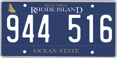 RI license plate 944516
