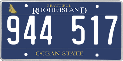 RI license plate 944517