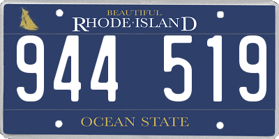 RI license plate 944519