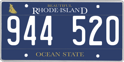 RI license plate 944520