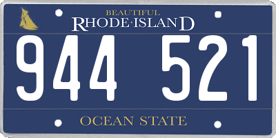 RI license plate 944521
