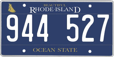 RI license plate 944527