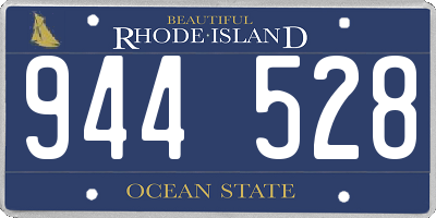 RI license plate 944528