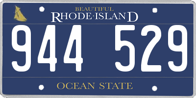 RI license plate 944529