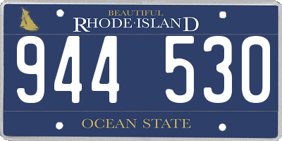 RI license plate 944530